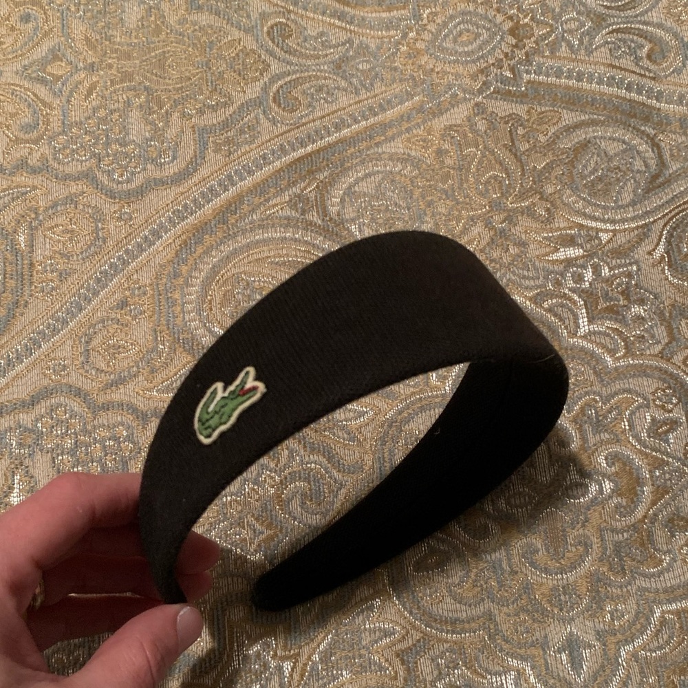 Black Lacoste Headband